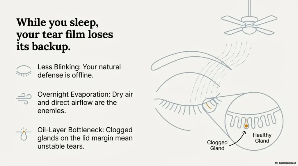 15-minute night routine for dry eyes