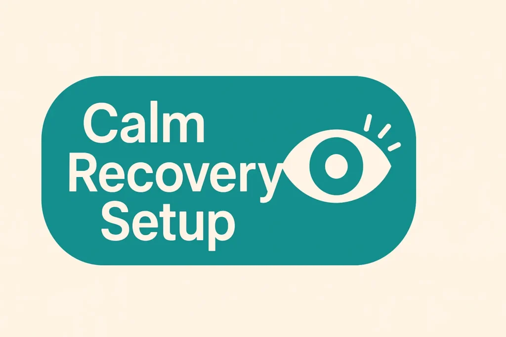 Best home setup after cataract surgery