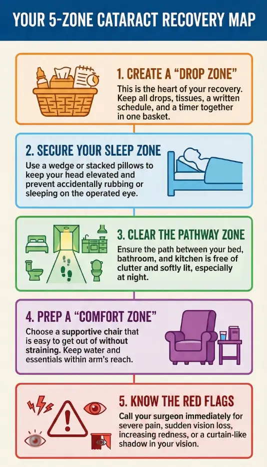 Best home setup after cataract surgery