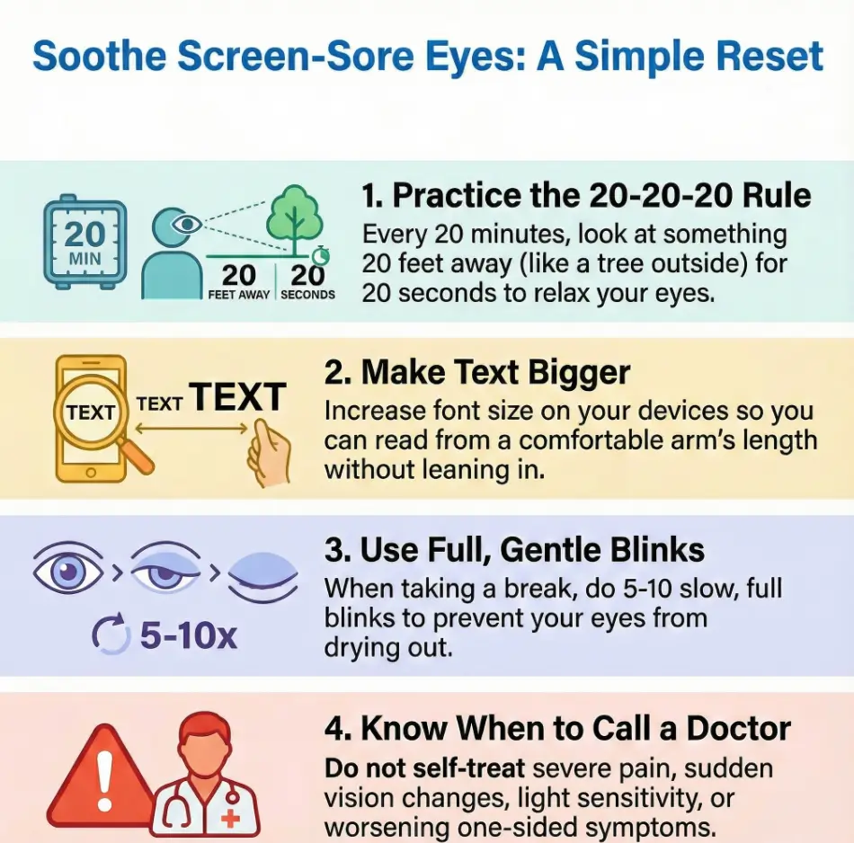 Digital eye strain in seniors