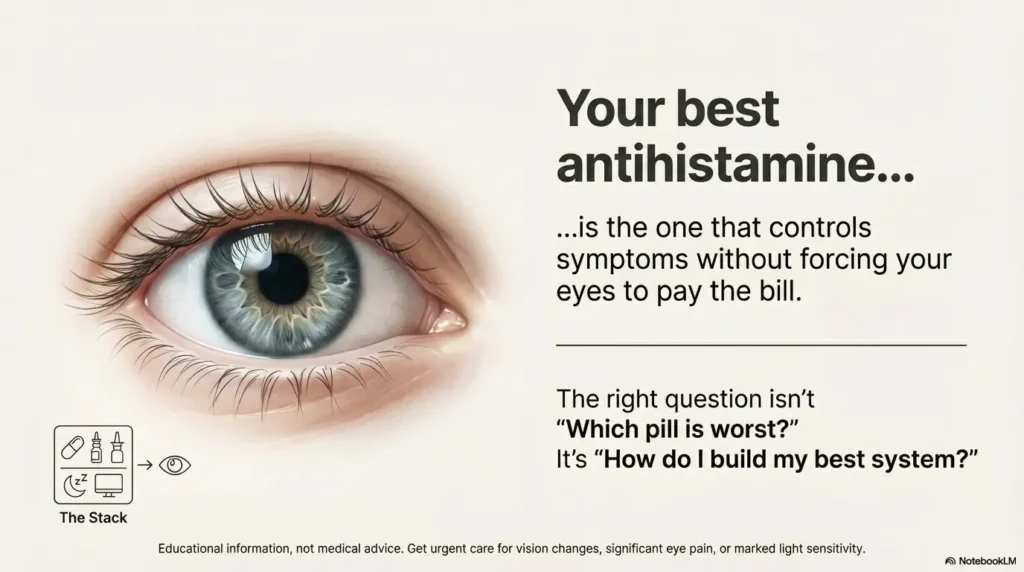 Dry eye Claritin vs Zyrtec vs Allegra