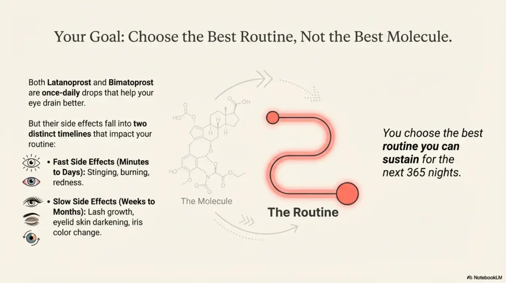 Latanoprost vs Bimatoprost