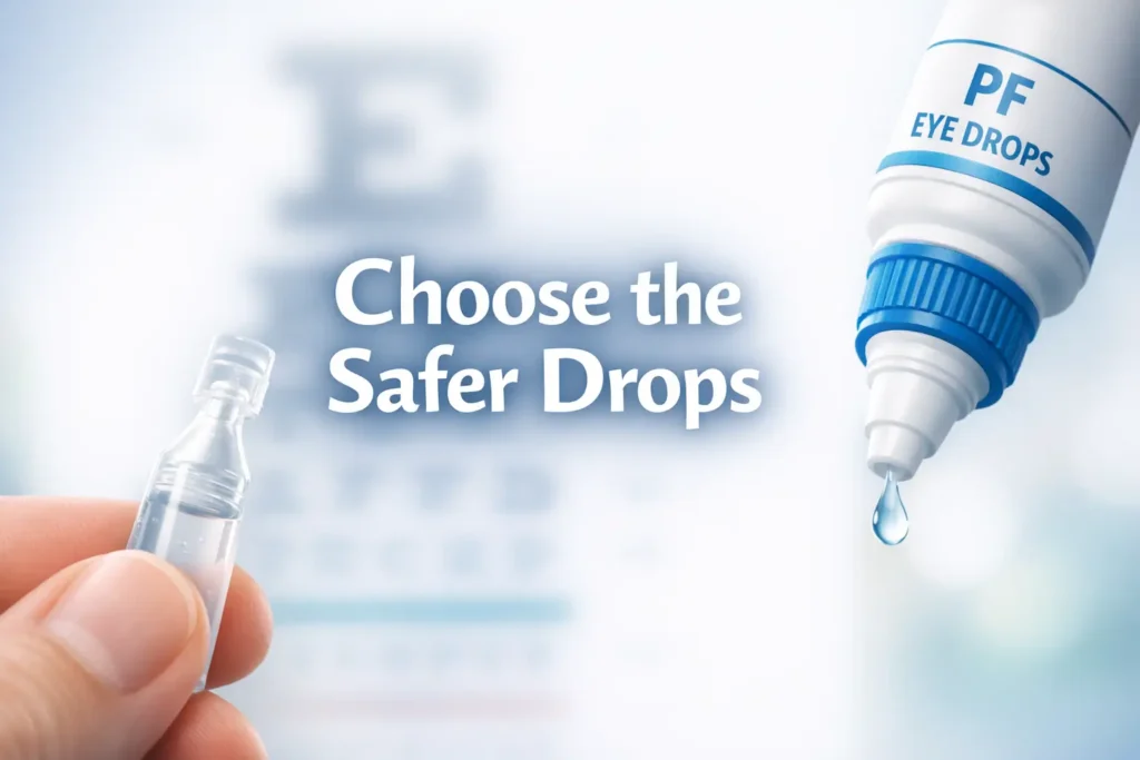 PF artificial tears after cataract surgery