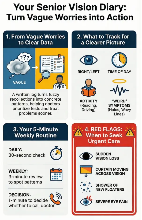 Printable symptom diary for seniors