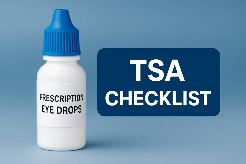 TSA glaucoma eye drops carry on