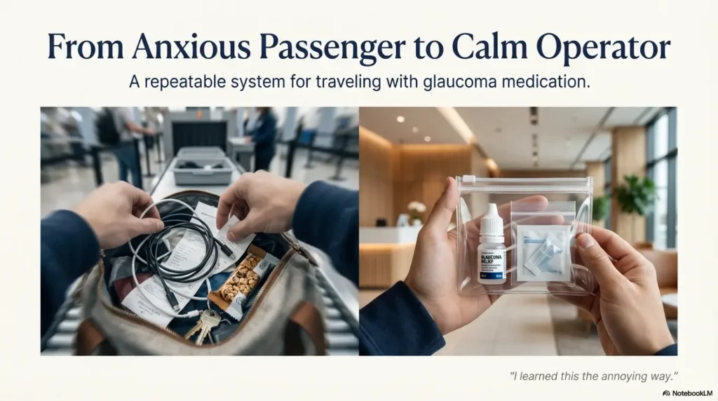 TSA glaucoma eye drops carry on