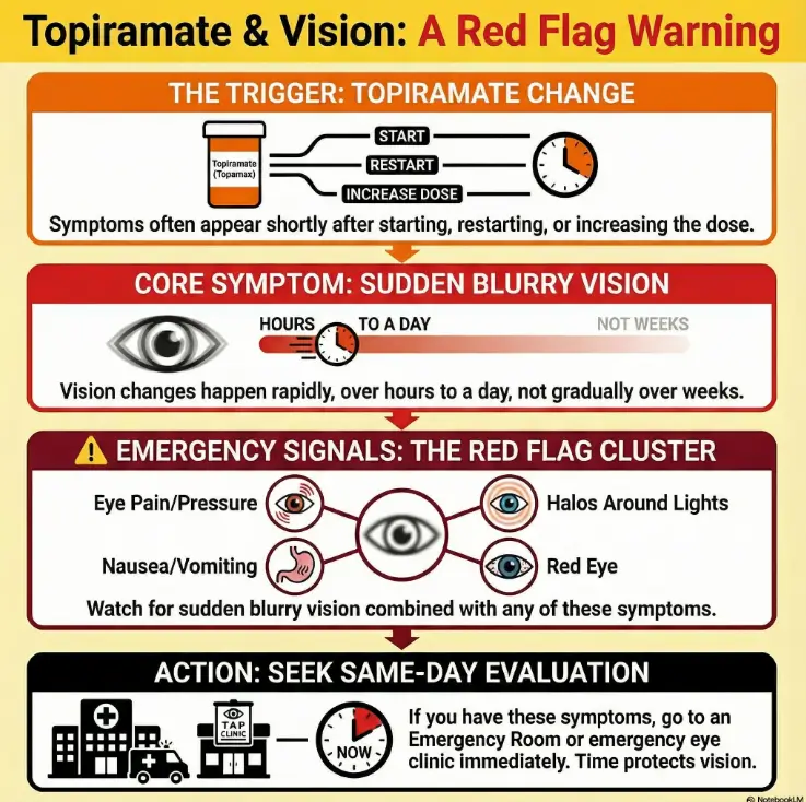 Topamax sudden blurry vision