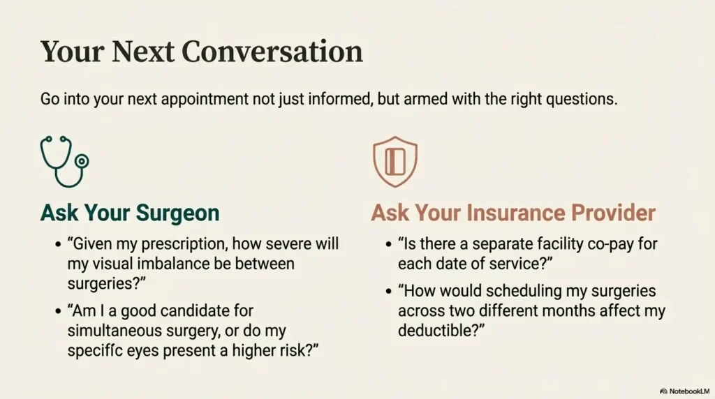 cataract surgery one eye or both