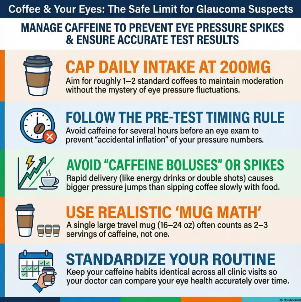 Coffee limit for glaucoma suspect