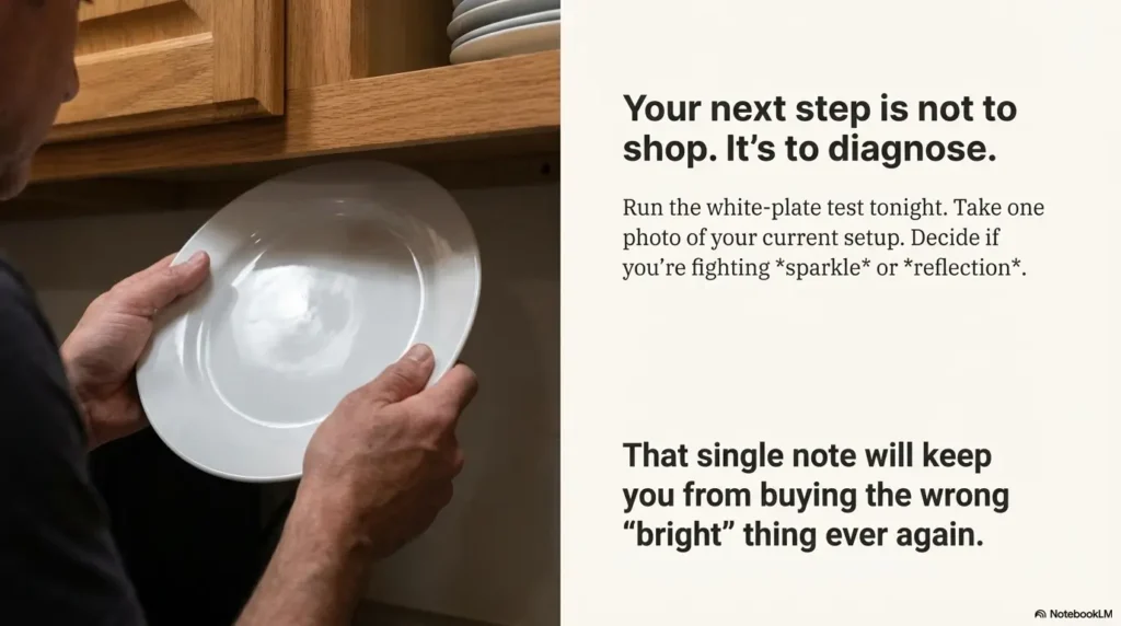 Glare-free under-cabinet lighting