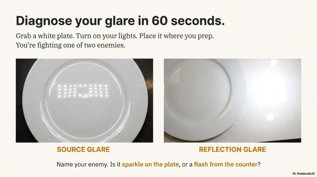 Glare-free under-cabinet lighting