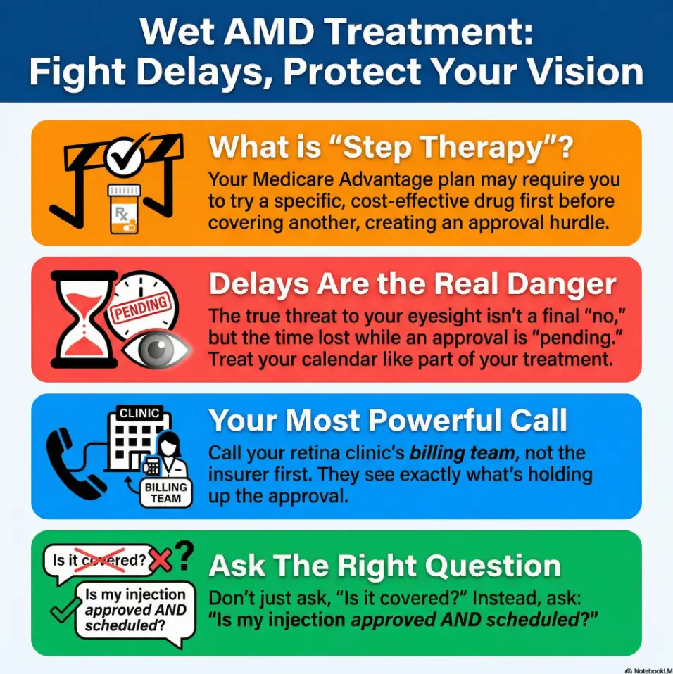 Medicare Advantage step therapy wet AMD