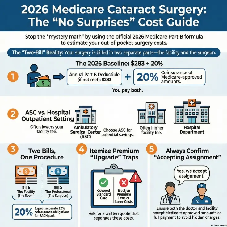 Medicare cataract surgery cost 2026