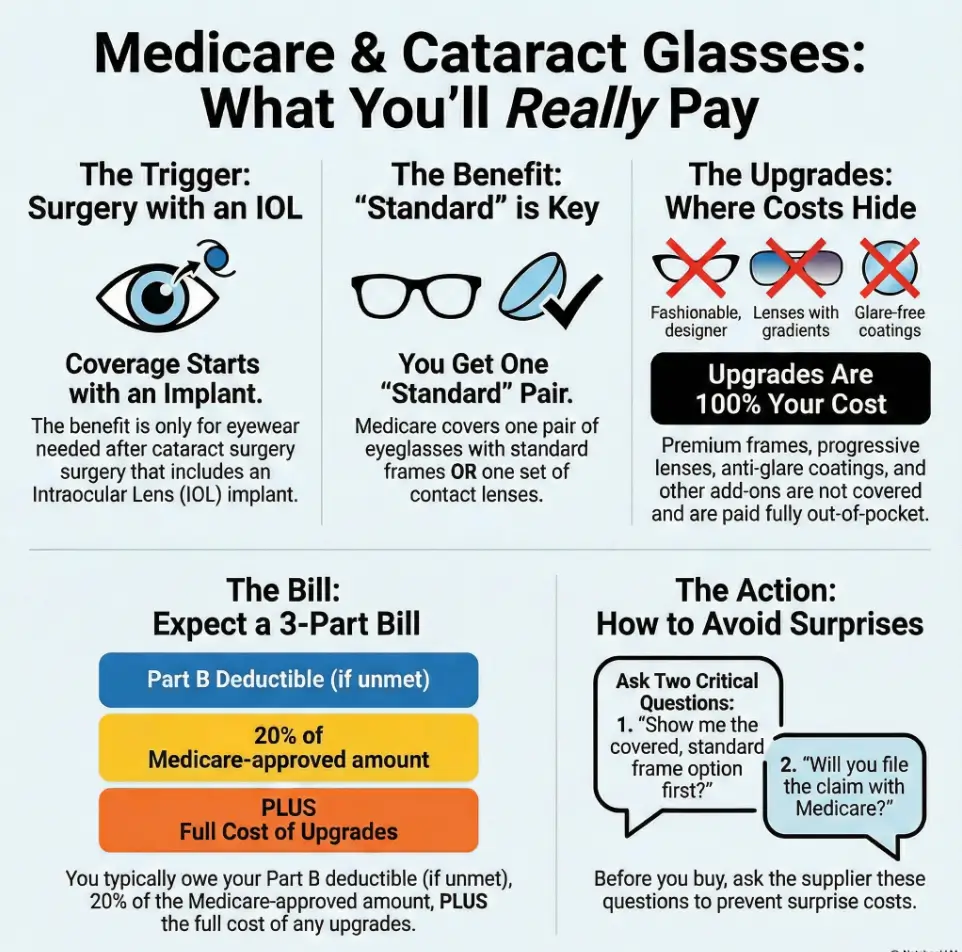Medicare cataract surgery glasses coverage