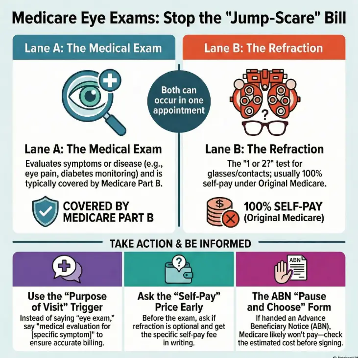 Medicare refraction fee