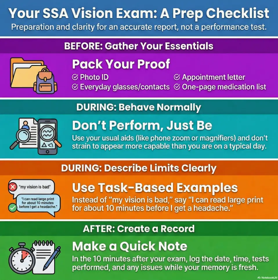 SSA Vision CE Checklist