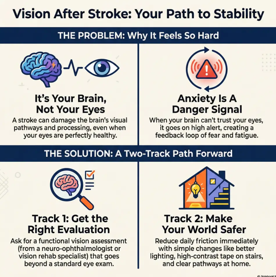Vision loss after stroke