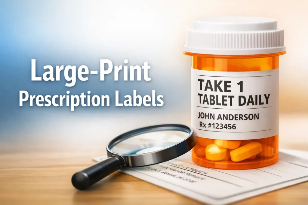 large-print prescription labels