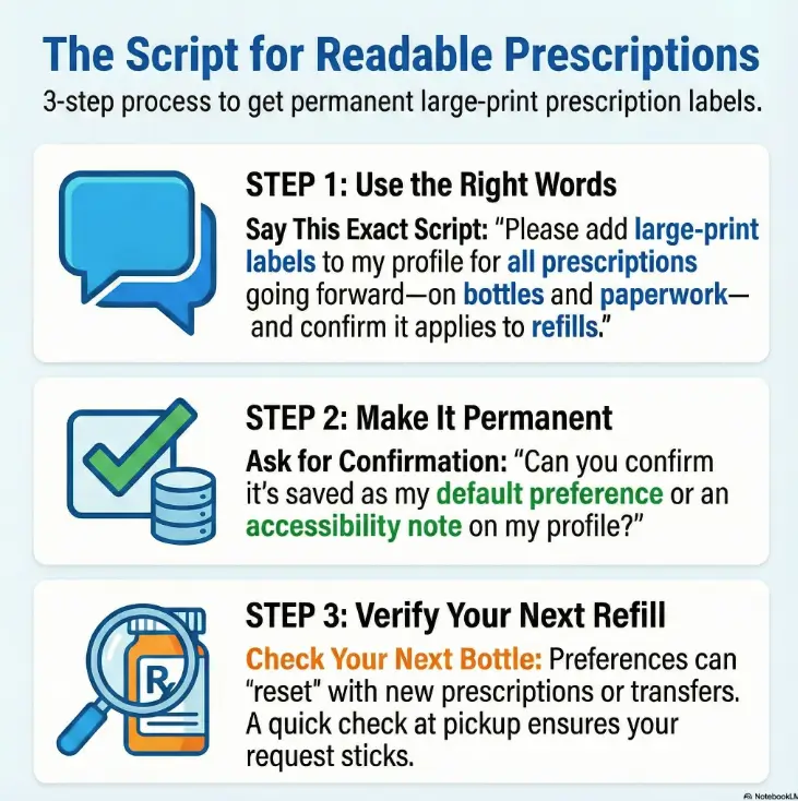 large-print prescription labels