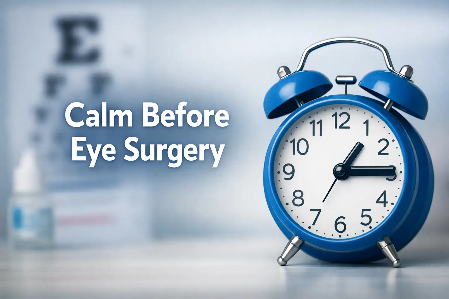 anxiety before eye surgery