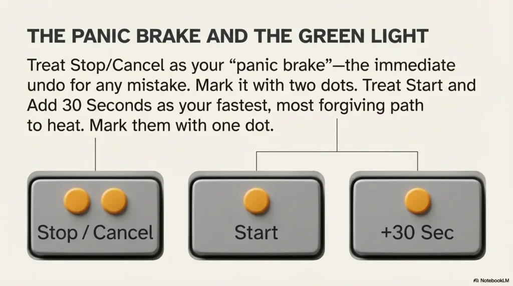 tactile dots for microwave buttons