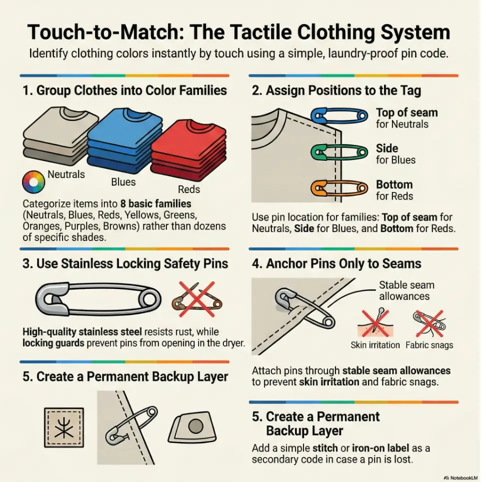 low vision clothing tag system
