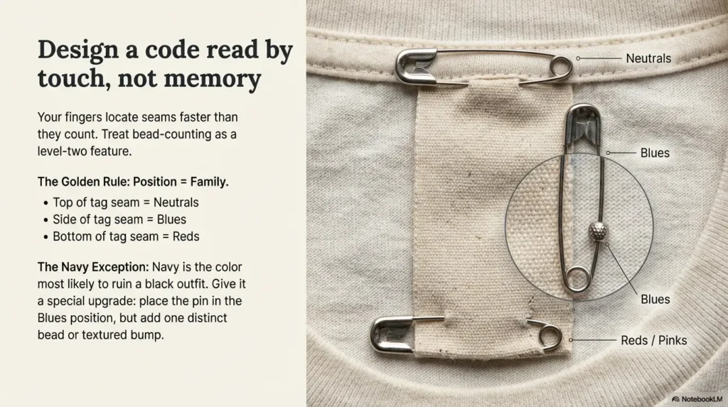 low vision clothing tag system