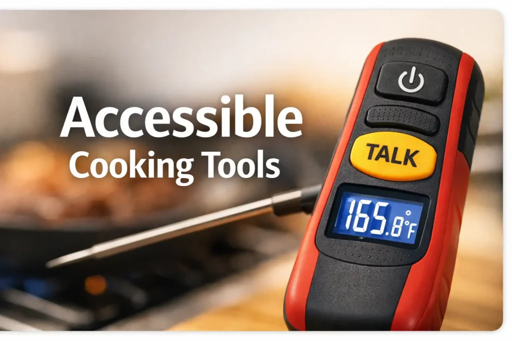 low vision friendly meat thermometer