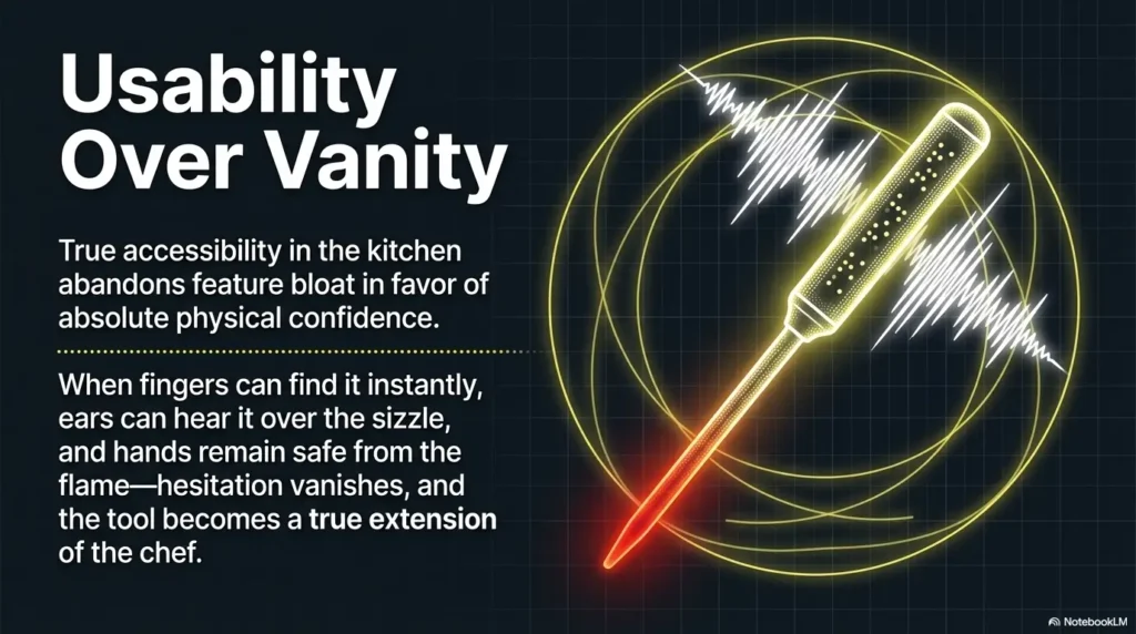low vision friendly meat thermometer
