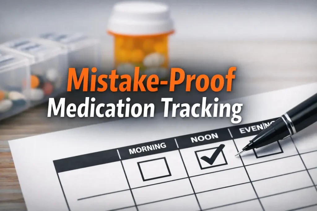 low vision medication tracker printable