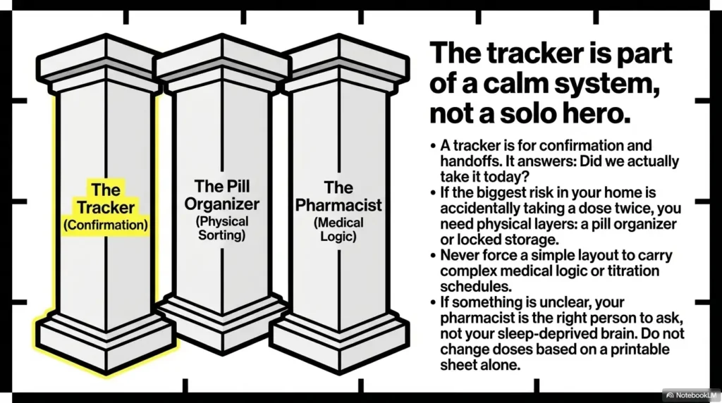 low vision medication tracker printable