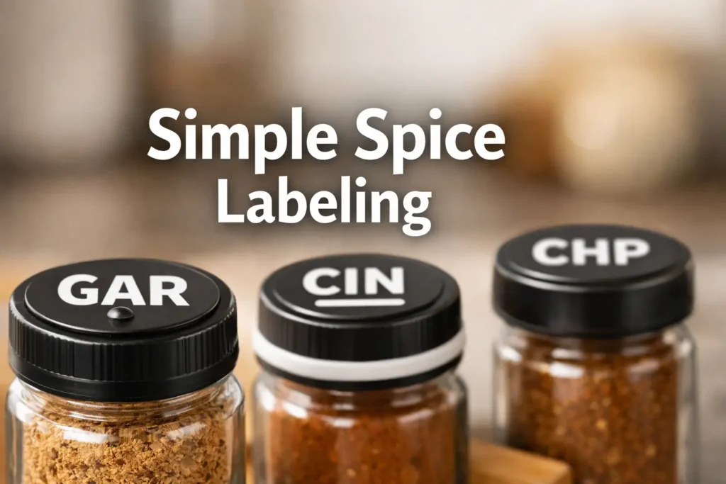 low vision spice jar labels