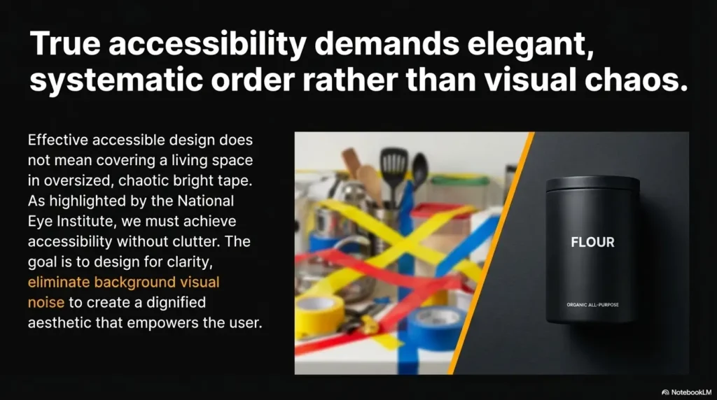 low vision spice jar labels