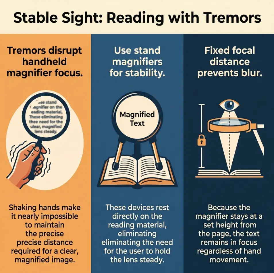 best stand magnifier for tremor