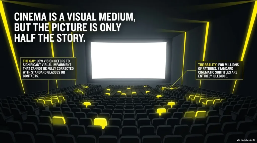 low vision movie subtitles