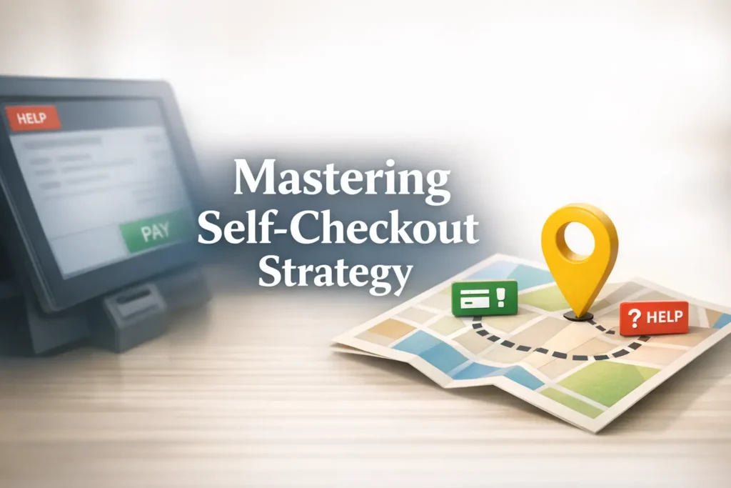 low vision self-checkout