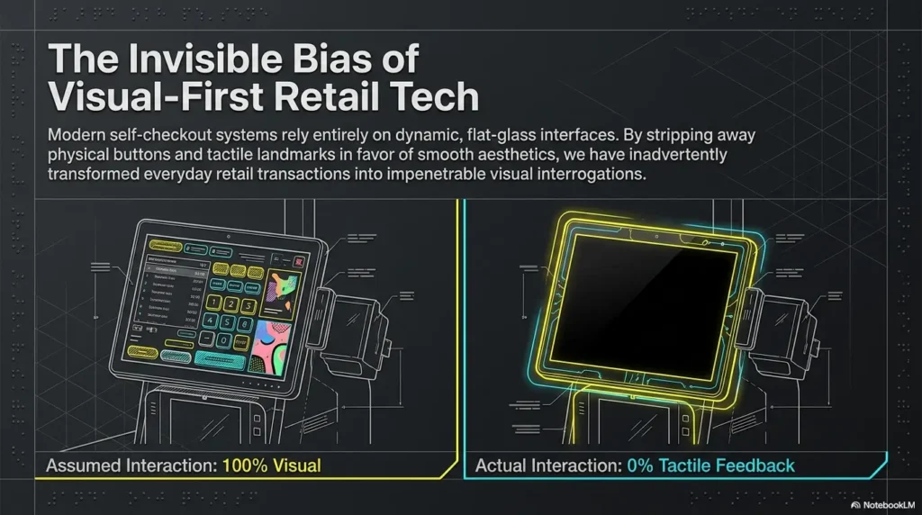 low vision self-checkout