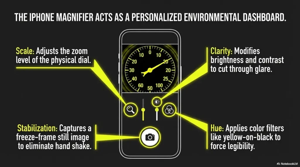 low vision utility meter reading