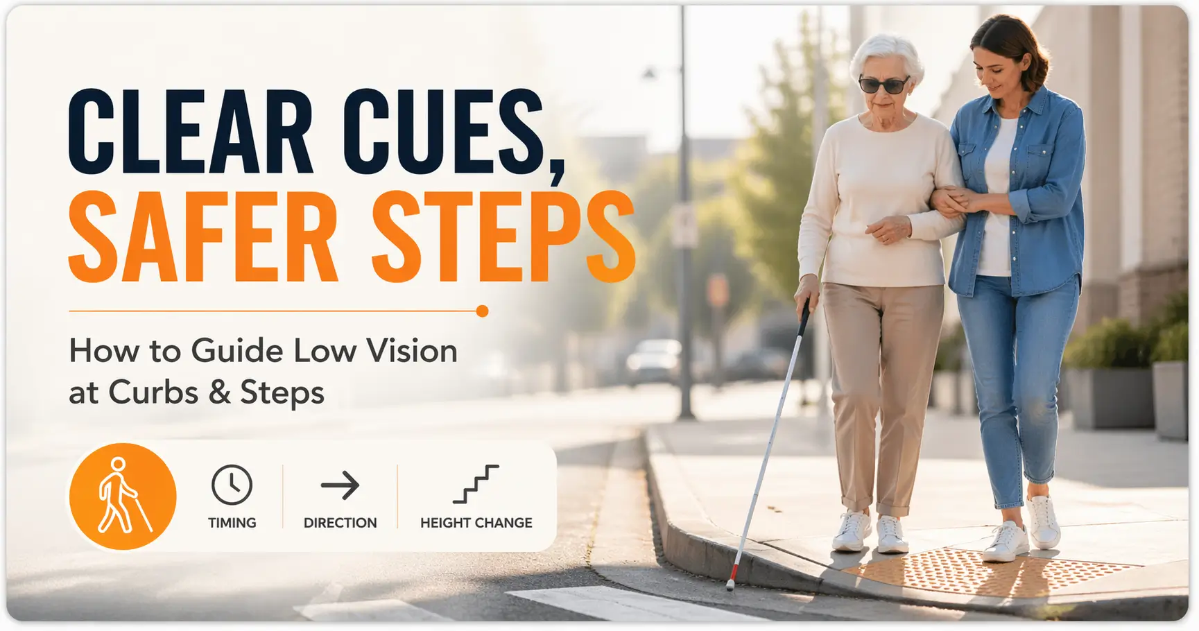 low vision walking guidance