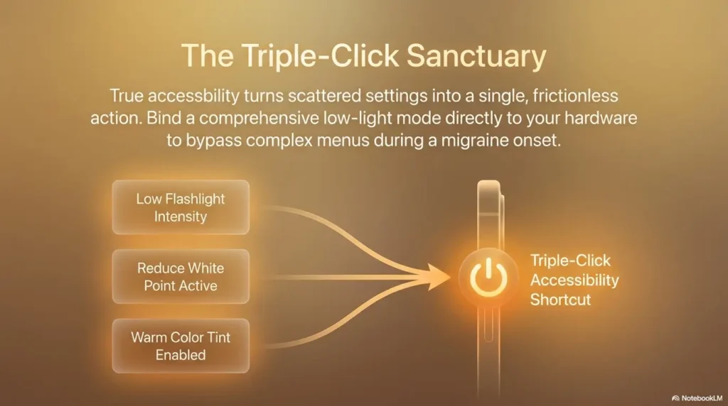 make iPhone flashlight less harsh