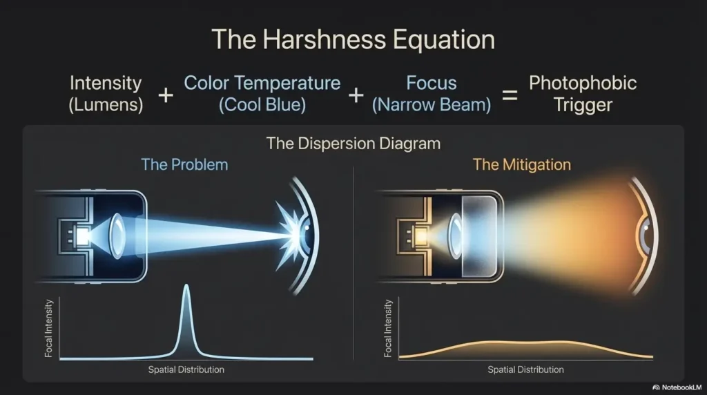 make iPhone flashlight less harsh
