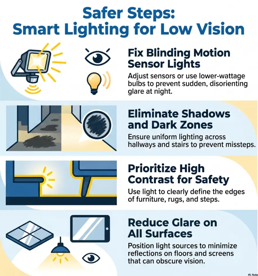 motion sensor light too bright