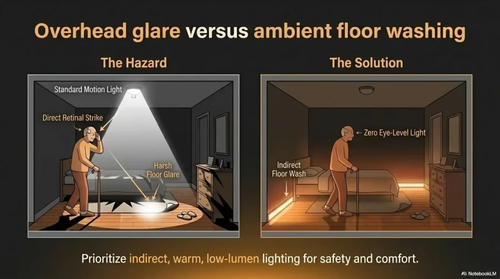 motion sensor light too bright