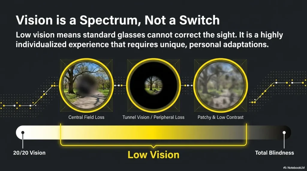 offering help to someone with low vision