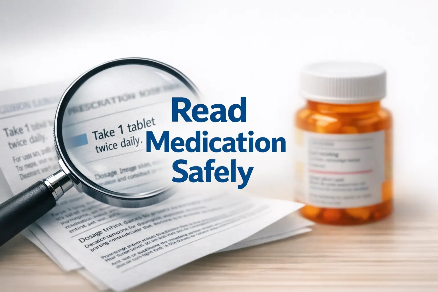 read medicine leaflets with low vision