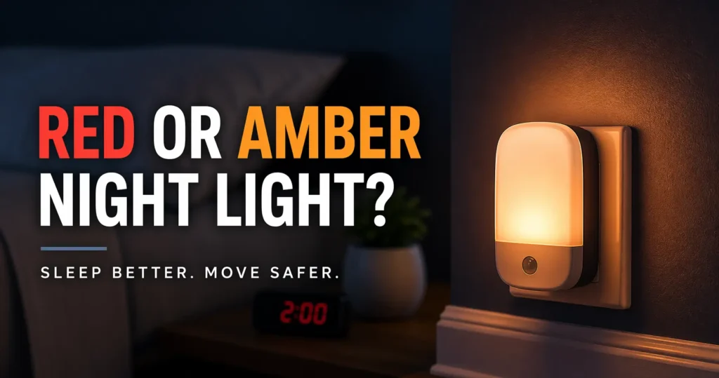 red vs amber night light