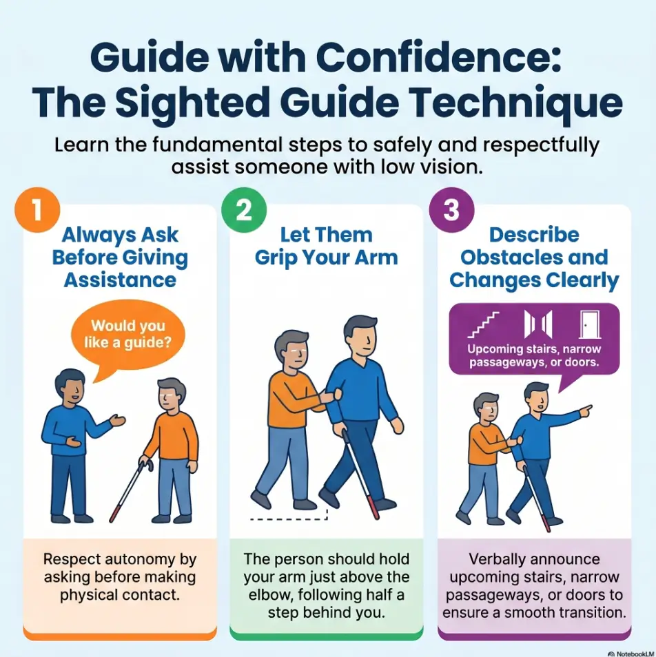 sighted guide assistance