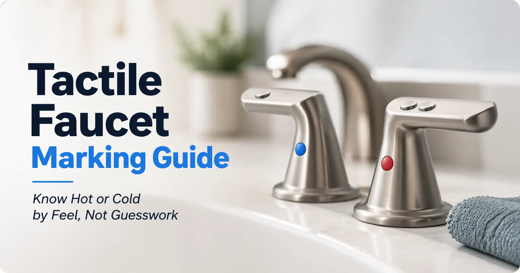 tactile faucet marking