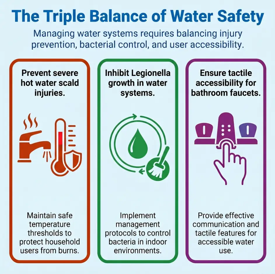tactile faucet marking