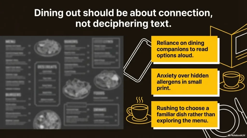 Android Select to Speak menus